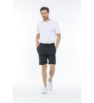 Süperlife Erkek Regular Fit Duble Paça Şort SPR21Y51 (Siyah)
