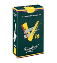 Vandoren SR703 V16 Alto Saksafon Kamışı No: 3.0 (Profesyonel/Caz) - 10'lu Kutu  Güçlü Projeksiyon, Kalın Uç Yapısı ve Zengin Caz Karakteri
