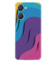Vivo Y18 Kılıf Silikon Desen Özel Seri Renk Cümbüşü 1631