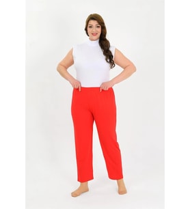 Kadın Pamuklu Büyük Beden Alt Pijama Kırmızı