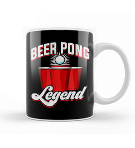 Beer Pong Legend Funny Beirut Beerpong College Kupa Bardak Porselen