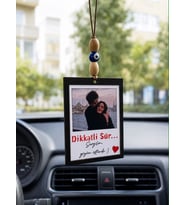 Kişiye Özel Fotoğraflı Ahşap Araç Süsü ( 1 )