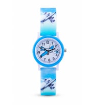 Uçak Desenli Turkuaz Kız Erkek Çocuk Kol Saati Analog Saat ST-304420