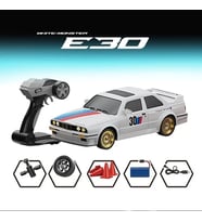 Uzaktan Kumandalı 1:16 BmMWW E30 Araba Full Fonksiyon Işıklı Drift BmMWW E30 40 Km Hız Yapan E30 (Beyaz)