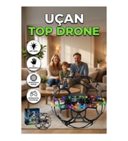 LED Işıklı El Sensörlü Mini Uçan Top Drone – Koruyucu Kafesli İnteraktif Oyuncak