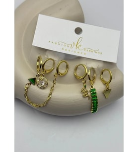 Vip 6'lı Gold Küpe - 25-vip155