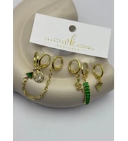 Vip 6'lı Gold Küpe - 25-vip155