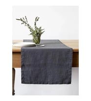 Koyu Gri Masa Runner 40 x 150 cm