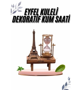 Paris Eyfel Kulesi Hediyelik Eyfel Kum Saati Dekoratif Eşya