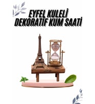 Paris Eyfel Kulesi Hediyelik Eyfel Kum Saati Dekoratif Eşya
