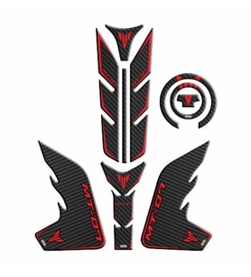 Yamaha MT-07 2018-2020 Kırmızı-Siyah Tank Pad Set