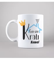 Evimizin Kralı Tasarımlı Kupa Kişiye Özel