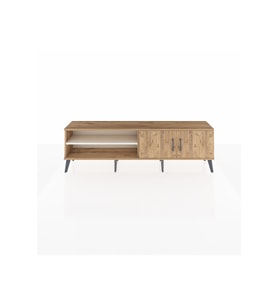 Arges TV Ünitesi 2 Raflı 2 Kapaklı 176x30x51 Çam-Çam/Aytaşı