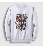 Presmono Unisex Beyaz Tengen Uzui Anime Demon Slayer Kimetsu No Yaiba Sweatshirt 309428tt