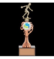 ODAK KUPA - Figürlü Kupalar - Bowling Kadın Figürlü Kupalar FG-034 C - 33 cm