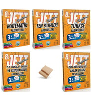 Ünlüler Karması LGS 2027 Jett Matematik Fen Türkçe İnkılap ve Din Fasikülleri 5li Set + Telefon Standı