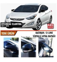 Hyundai Elantra Uyumlu 2011 2015 Batman Ayna Kapağı (Sinyalli )
