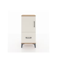 Arges Komodin 2 Raflı Tek Çekmeceli Tek Kapaklı 44x30x96 Çam-Aytaşı