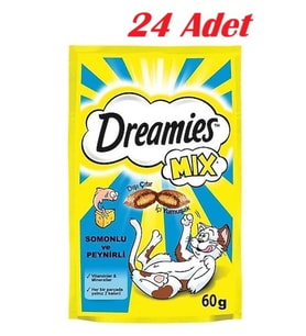 Dreamies Somonlu Ve Peynirli Kedi Ödülü 24 X 60gr