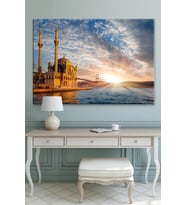 Ortaköy camii dekoratif kanvas tablo