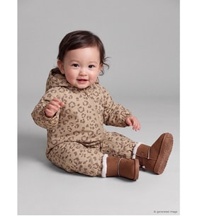 LCW baby Bej Su İtici Kız Bebek Astronot Mont