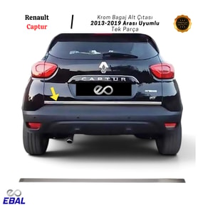 Renault Captur Krom Bagaj Alt Çıtası 2013-2019 P.Çelik