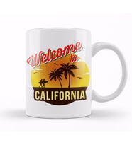 Welcome To California Kupa Bardak Porselen