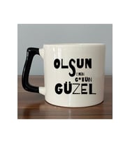 Olsun Senin G*tün Güzel Baskılı Kırmızı Kulplu Prime Kupa - Komik Hediye Bardak Fincan Mug