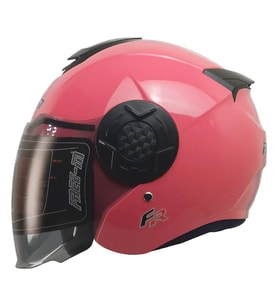 FR665 Pink Motosiklet Kaskı Yarım Açık Güneş Vizörlü Motorcu Kask