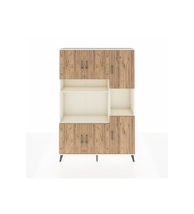 Arges Dolap 9 Raflı 6 Kapaklı 132x30x195 Aytaşı-Çam/Aytaşı