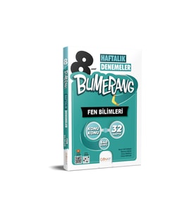 Günay Yayınları Güncel 8. Sınıf Fen Bilimleri Bumerang Haftalık Denemeler (Çok Renkli)