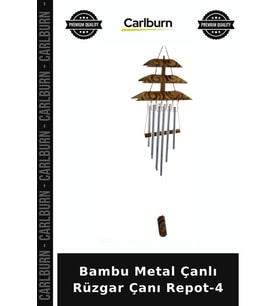 Özel Üretim Bahçe Dekoratif Balkon Süs Hediye Aksesuar Bambu Metal Çanlı Rüzgar Çanı Repot-4