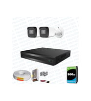 Provzen Hikvision RV 2 Kameralı Full HD Geniş Açı Güvenlik Kamerası 500GB