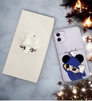 Kapşünlu Mickey Tasarımlı Kişiye Özel Şeffaf Telefon Kılıfı (Tüm Telefon Modelleri Mevcuttur.) - Hediye Kutulu