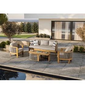 Ares Wood Bahçe Balkon Oturma Grubu