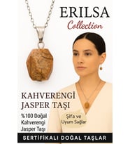 Sertifikalı Fasetli Kahverengi Jasper Doğal Taş Kolye – Şifa Uyum Güç ve Denge Taşı (Çok Renkli)