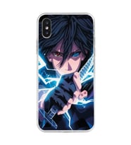 Iphone X ve XS Uyumlu Naruto Sasuke Tasarımlı Şeffaf Telefon Kılıfı