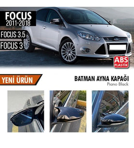 Ford Focus 3 Yarasa Ayna Kapağı Piano Black Parlak Siyah