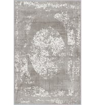 Eliana Home Baskılı, Yıkanabilir Kaymaz Taban Salon Halısı LNA1589-SD312 100x150 cm (Gri)