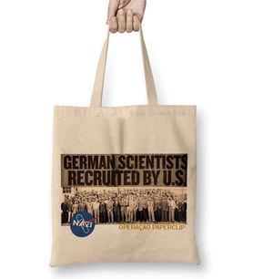 Nasa Operaçao Paperclip Bez Çanta Uzun Saplı