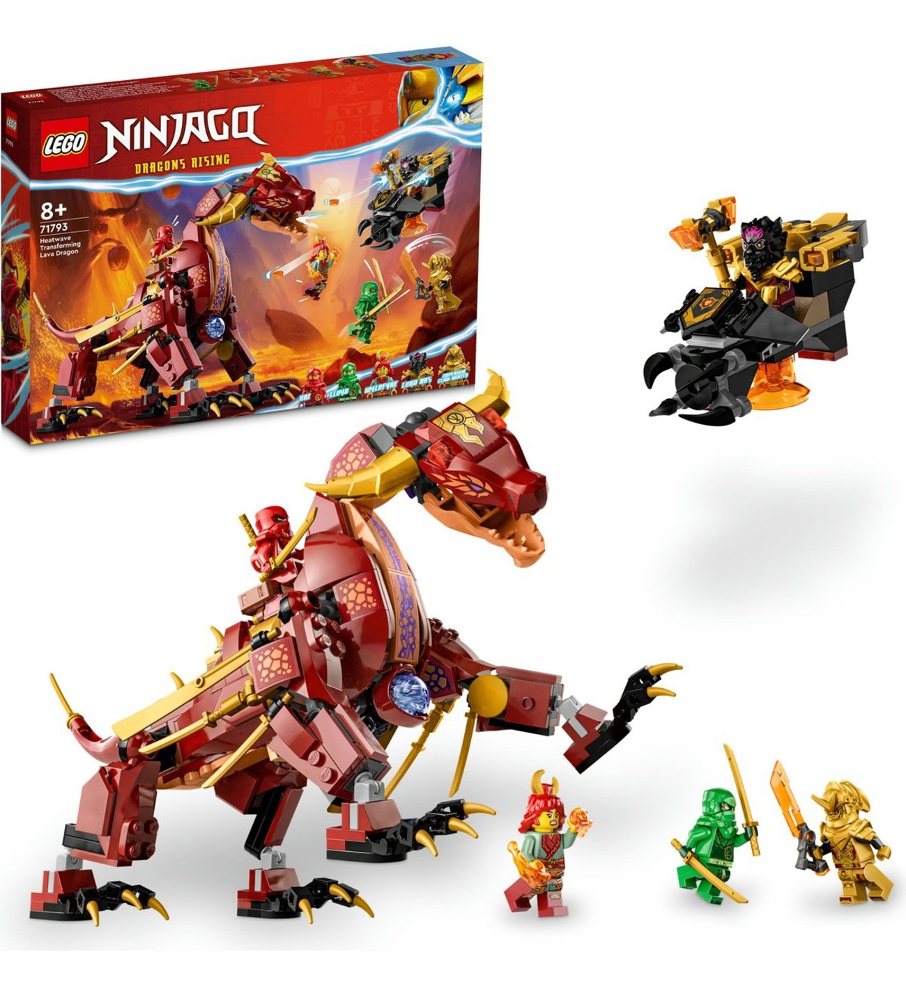 Lego Ninjago 71793 Heatwave Dönüşen Lav Ejderhası