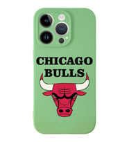 Apple iPhone 14 Pro Max  Lansman Kılıf Chicago Bulls  Tasarımlı Altı Kapalı İçi Kadife Kaplı  Kapak (Şeffaf)