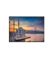 35cmX50cm Ahşap Tablo Ortaköy Camii İstanbul