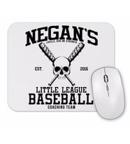 Negans Little League Baseball Walking Dead Mouse Pad