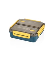 VAGONLİFE PASLANMAZ ÇELİK ÜÇ BÖLMELİ YEMEK KABI 3 BÖLMELİ - LUNCH BOX BL50350-3 950 ML MAVİ