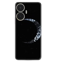 Realme C55 Kılıf Silikon Desen Özel Seri Yalnız Ay 1744