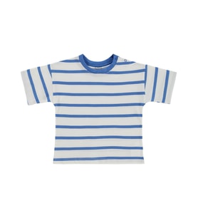 Civil Baby Çizgili 6-18 Ay Tişört - Mavi