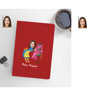 Kişiye Özel Terzi Kadın Model 13x21 Kırmızı Defter-40