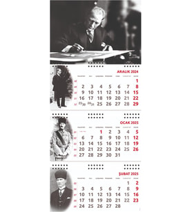 2025 Atatürk Gemici Duvar Takvimi - İmza