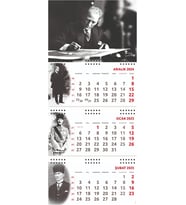 2025 Atatürk Gemici Duvar Takvimi - İmza
